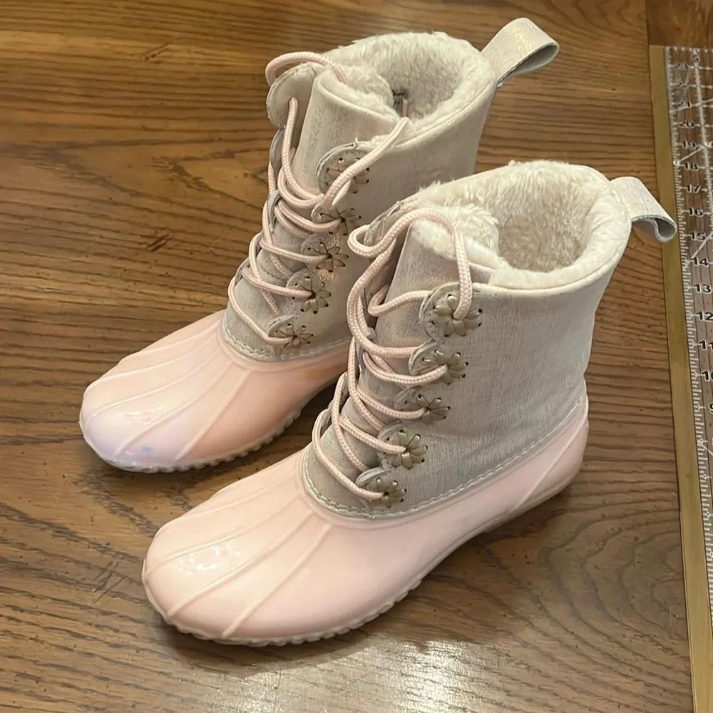 Pink Jack Rogers‎ boots, size 7
